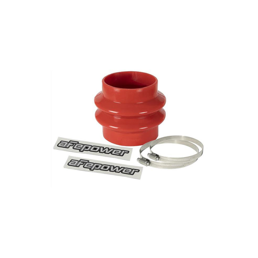 aFe 59-00118 (3-1/8 IN ID to 3 IN x 3-1/2 IN L) Straight Reducing Bellow-Coupler - Red Replacement Coupling Kit | ML Performance US Car Parts