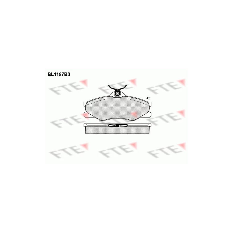 FTE Bl1197B3 Brake Pad Set for VW Transporter