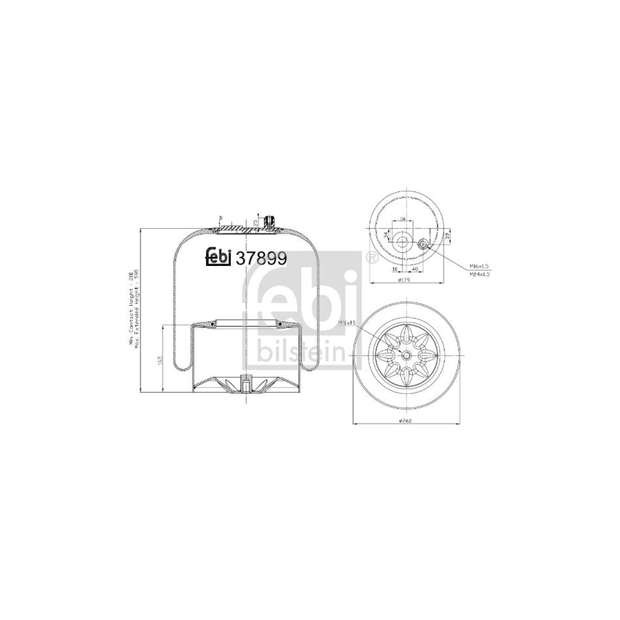 Febi Bilstein 37899 Boot, Air Suspension