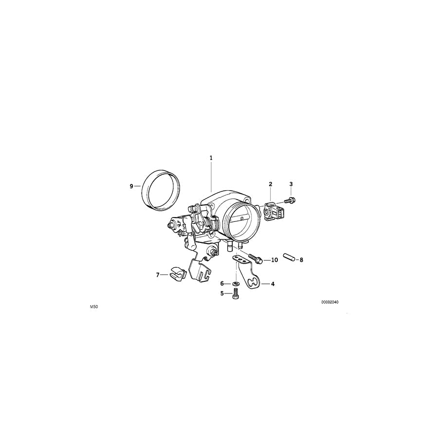 Genuine BMW 13631730691 E36 E34 Throttle Valve Switch ASC+T (Inc. 325i, 525i & 325is) | ML Performance US