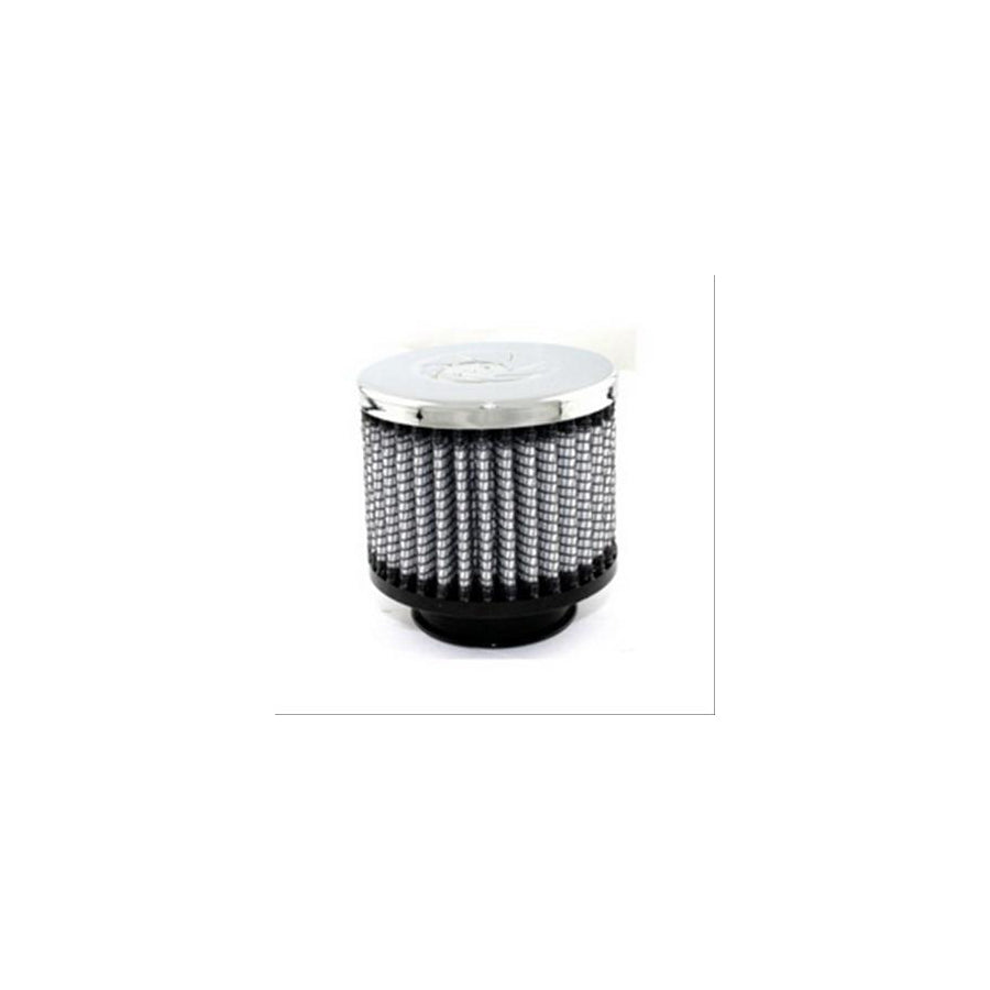 aFe 18-01501 1-1/2 IN F x 3 IN B x 3 IN T x 2-1/2 IN H - w/ Chrome Top Crankcase Vent Filter | ML Performance US Car Parts