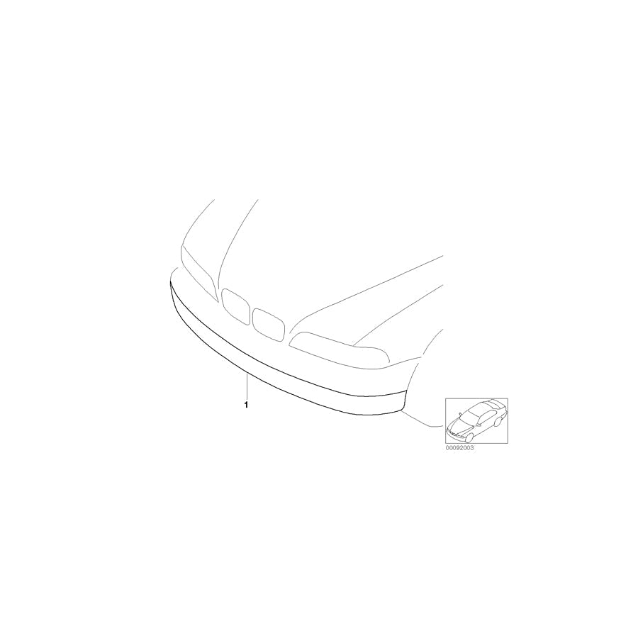 Genuine BMW 82110008644 E39 Clear Covering E39 FOGLIGHTS (Inc. 540iP) | ML Performance UK Car Parts