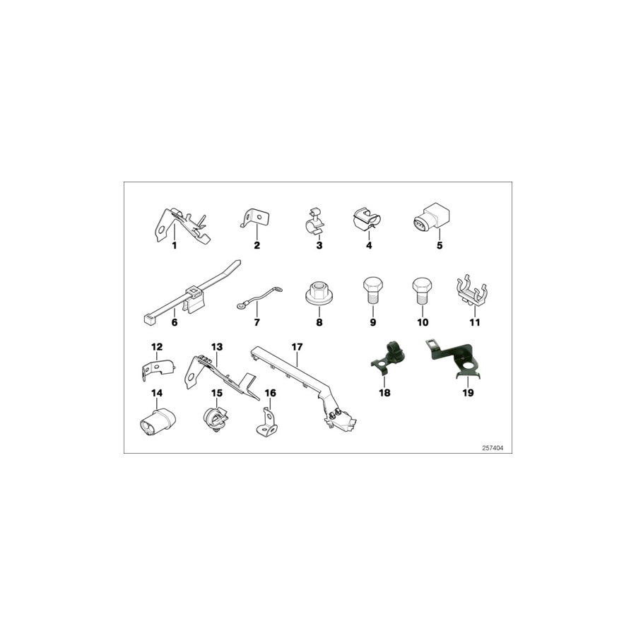 Genuine BMW Mini 12517513226 R56 Fixing Bow (Inc. Coop.S BEV) | ML Performance US Car Parts