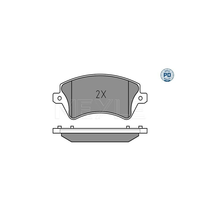Meyle 025 237 6617/Pd Brake Pad Set For Toyota Corolla