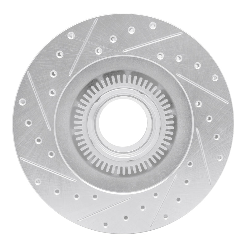 R1 Concepts R1 95-97 Ford Ranger (USA/Canada) Front Right Drilled & Slotted Silver Brake Rotor