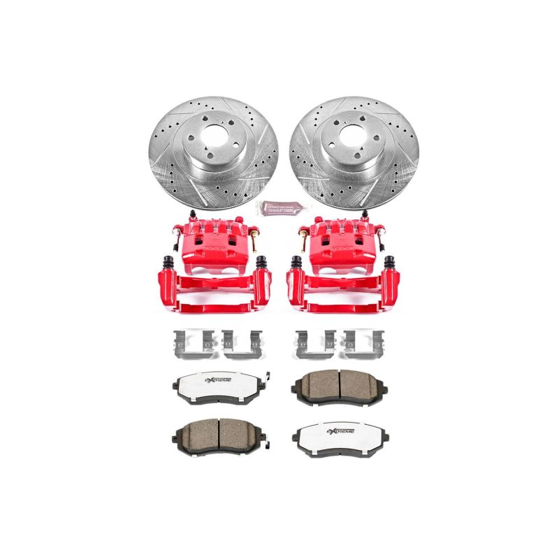 PowerStop Power Stop 05-06 Saab 9-2X Front Z26 Street Warrior Brake Kit w/Calipers