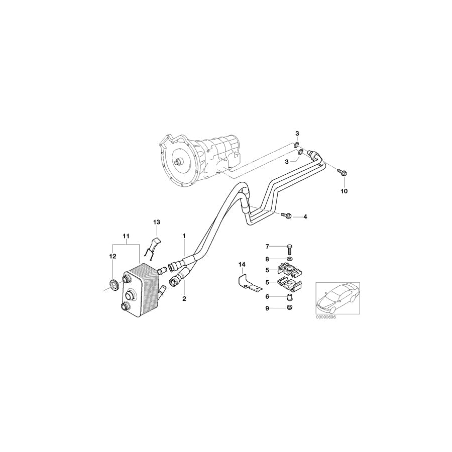 Genuine BMW 32416758253 E53 Holder (Inc. & X5 3.0d) | ML Performance US Car Parts