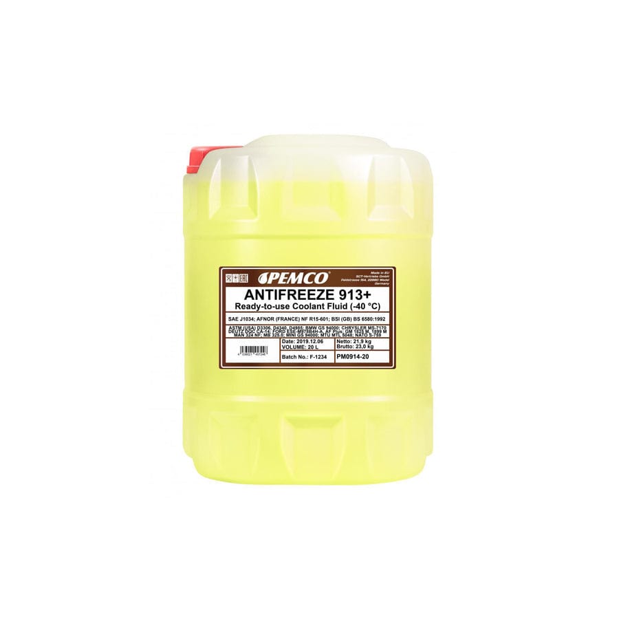 Pemco Antifreeze 913+, -40 PM0914-20 Antifreeze