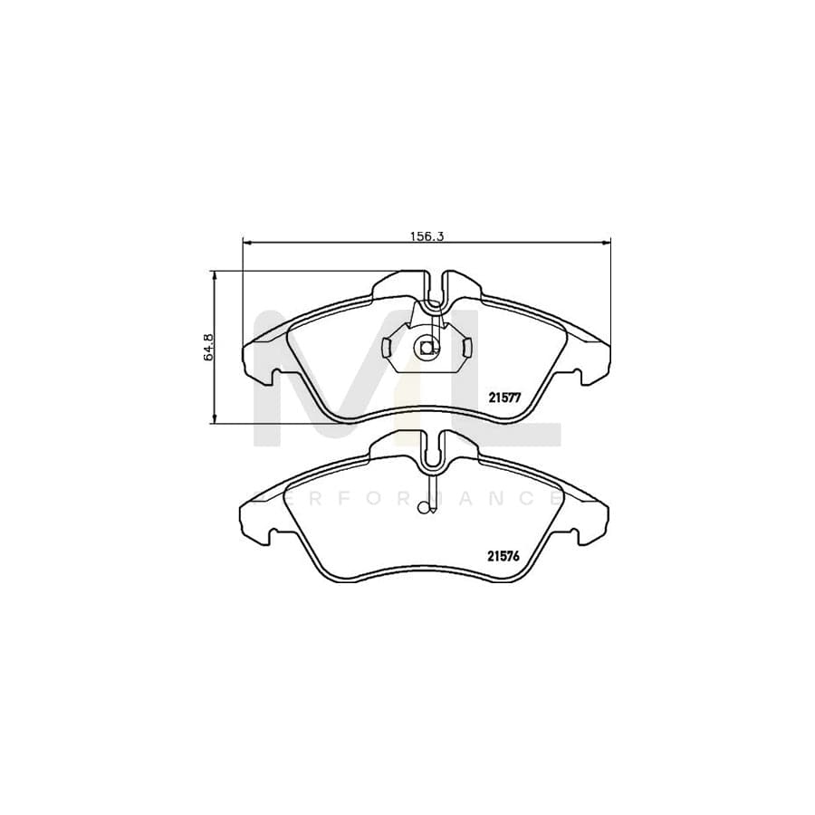 TEXTAR 2157601 Brake pad set prepared for wear indicator | ML Performance Car Parts