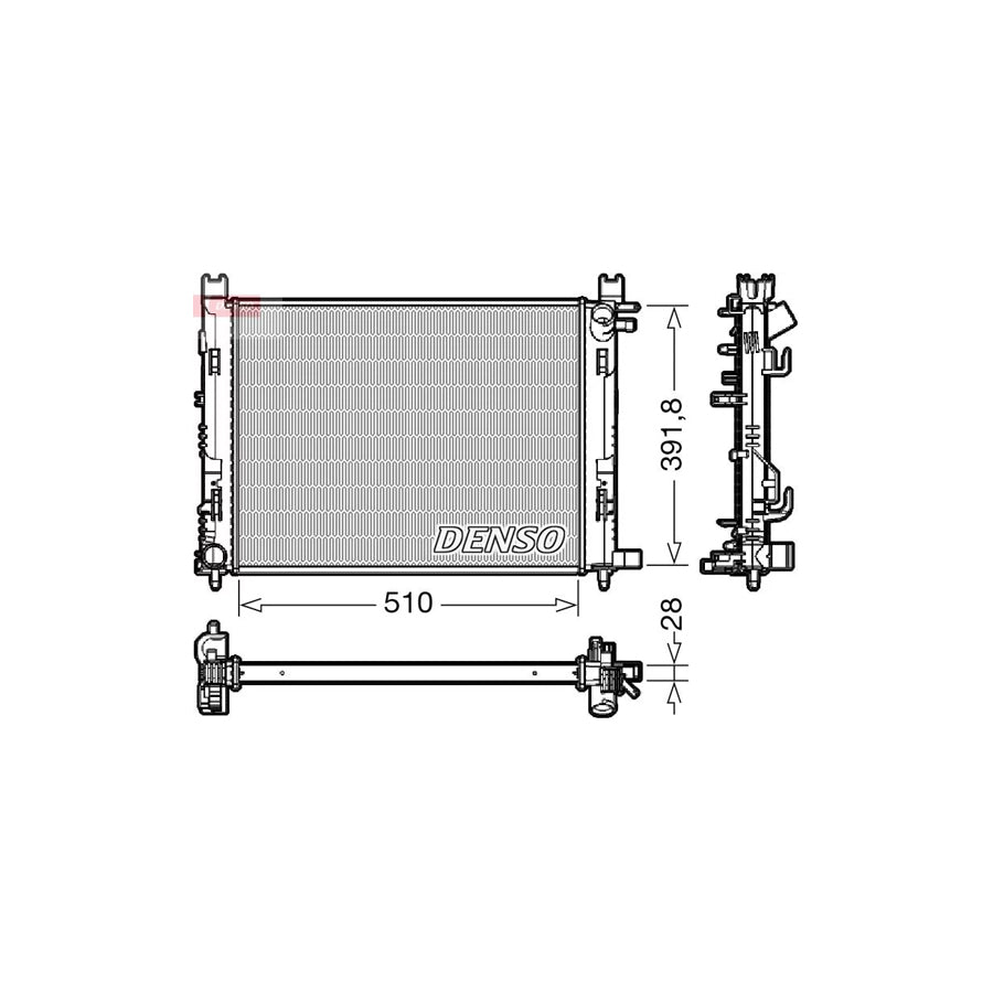 DENSO DRM23109 Engine Radiator