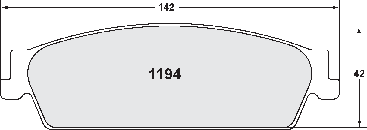 PFC 1194.22 BRAKE PADS Z-RATED CARBON METALLIC