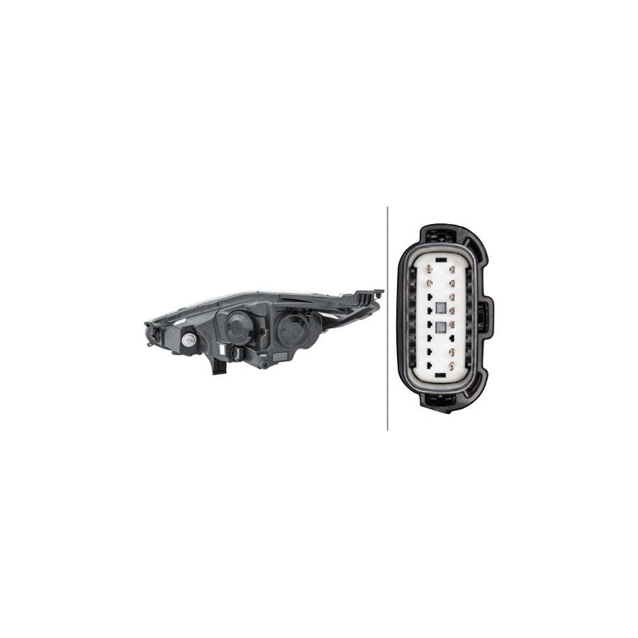 Hella 1EL 354 803-061 Headlight For Ford Fiesta