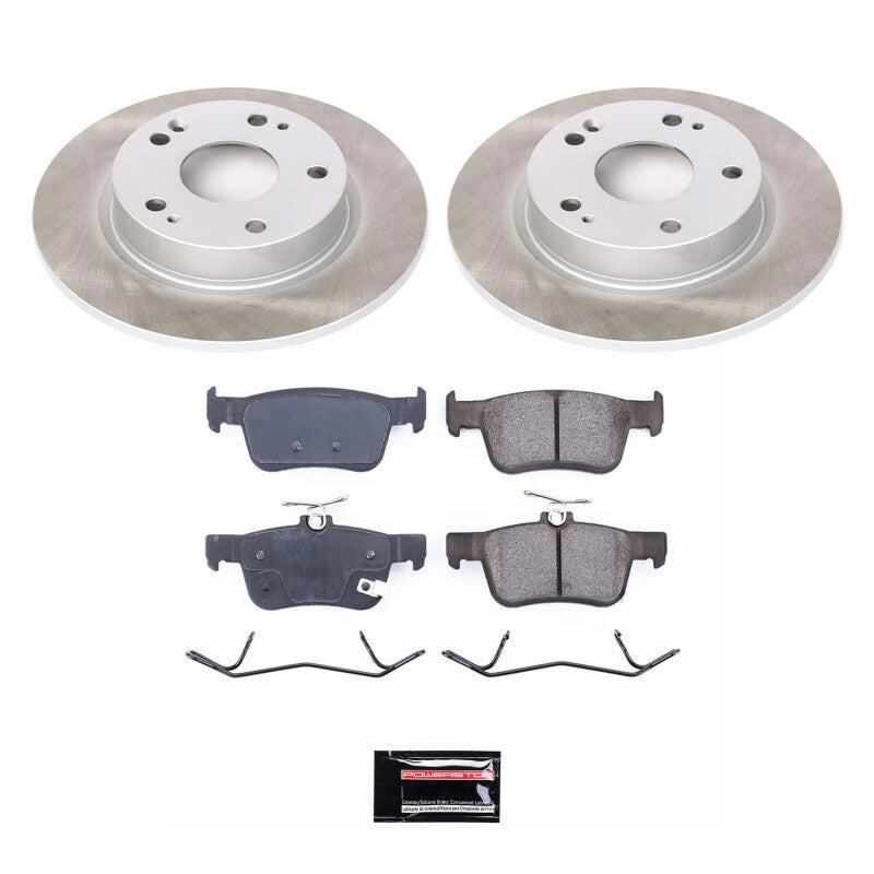 PowerStop Power Stop 16-21 Honda Civic Rear Semi-Coated Rotor Kit