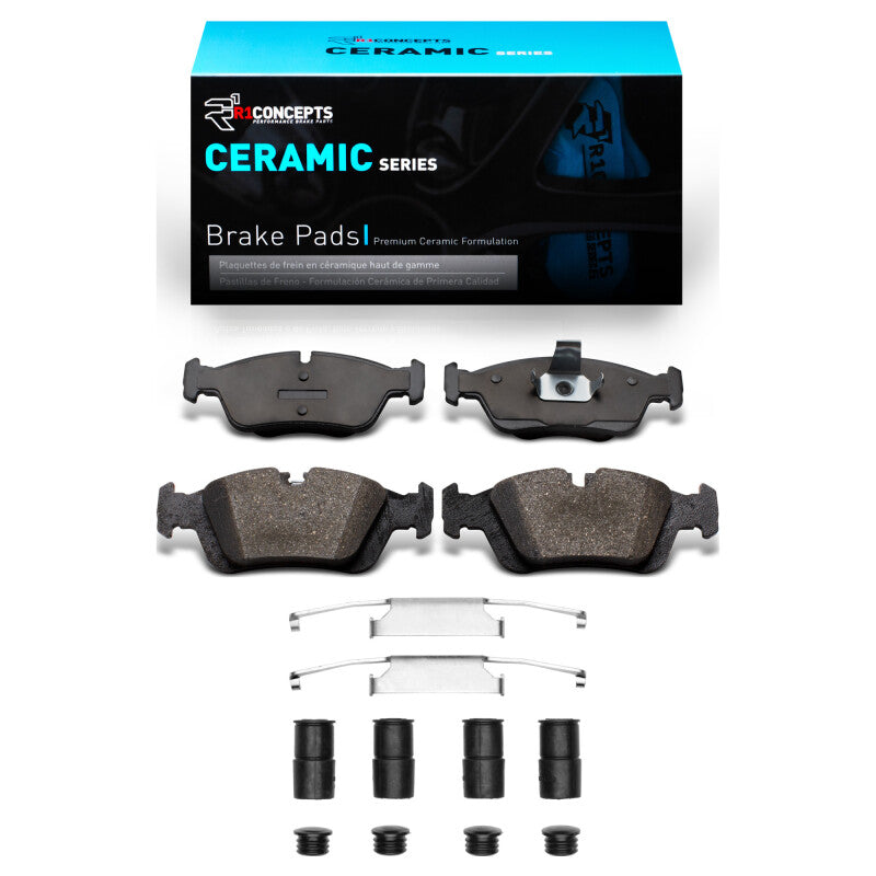 R1 Concepts R1 91-98 BMW 318I Front Ceramic Pads & Hardware Kit