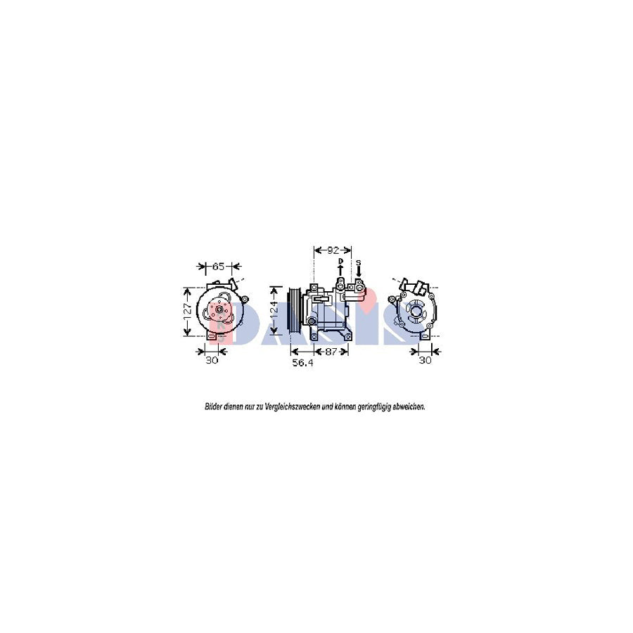 AKS Dasis 851868N Compressor, Air Conditioning