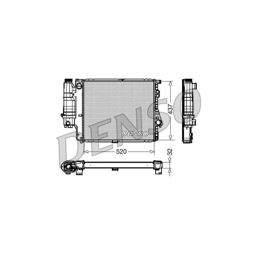 DENSO DRM05043 Engine Radiator for BMW 5 Series