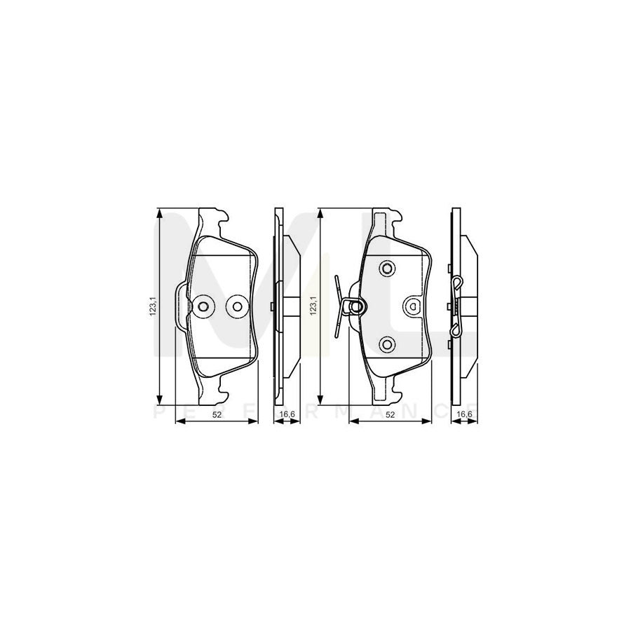 Bosch 0986Tb3197 Brake Pad Set | ML Performance Car Parts