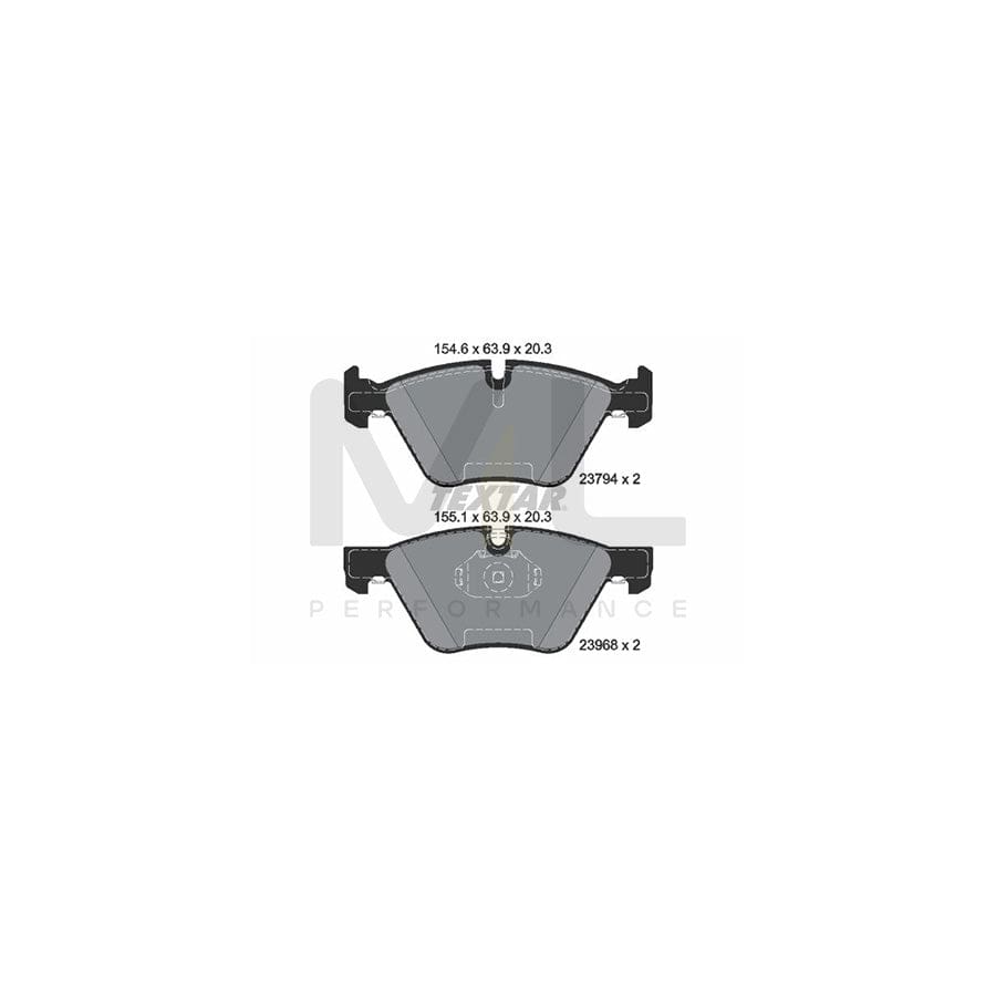 TEXTAR epad 2379481 Brake pad set prepared for wear indicator | ML Performance Car Parts