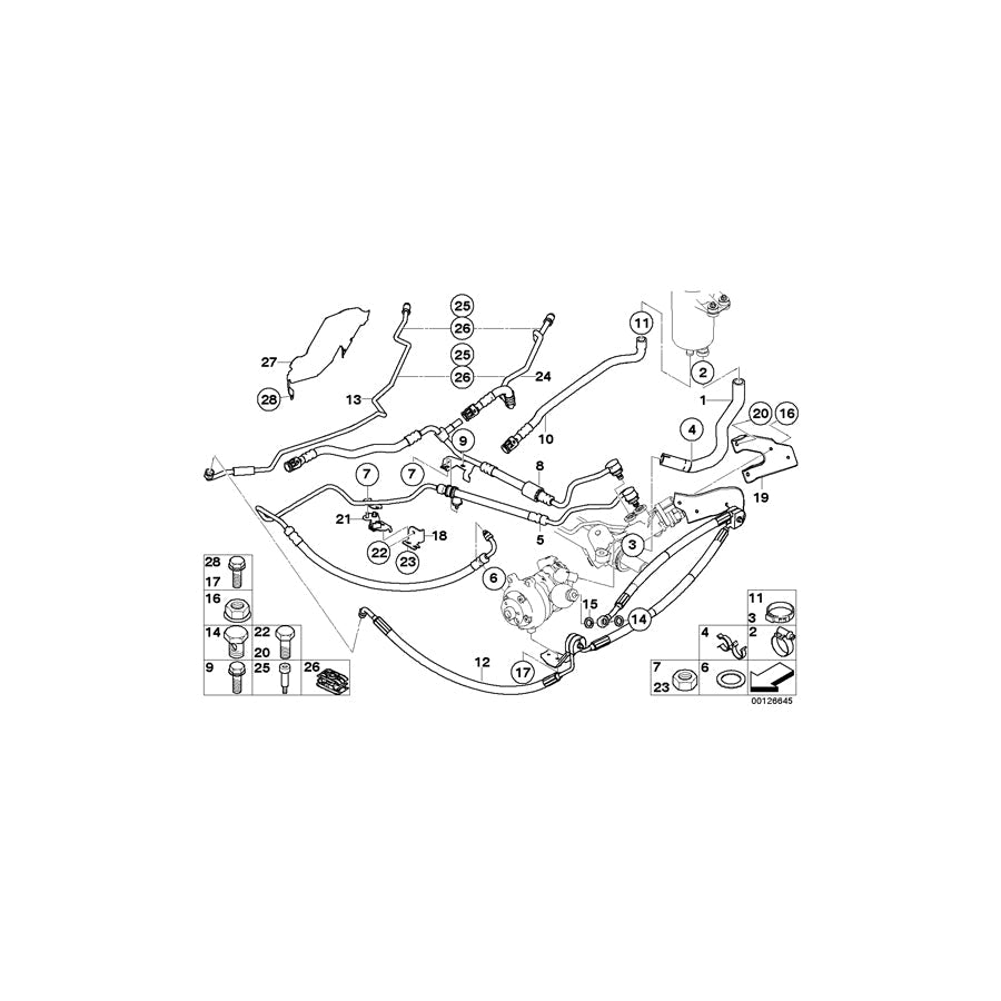 Genuine BMW 32416779940 E65 E66 Holder With Rubber Mounting (Inc. 735i, 730Li & 760i) | ML Performance US Car Parts