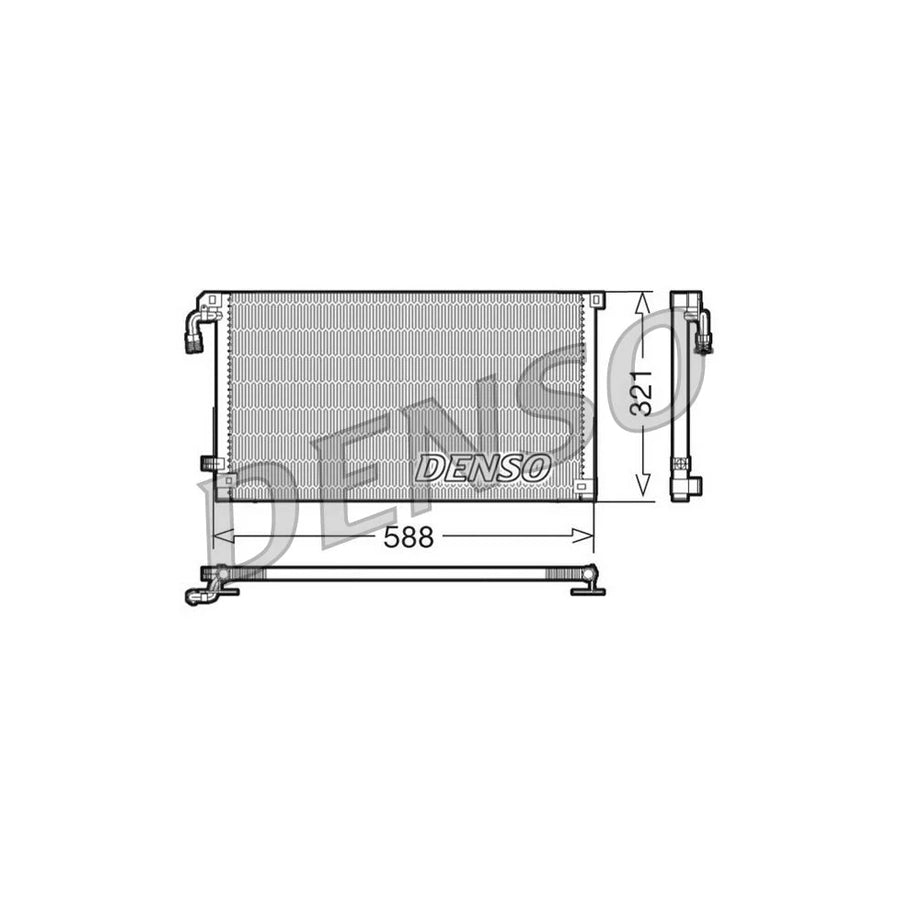 DENSO DCN07004 Air Conditioning Condenser for Citroen Saxo Hatchback