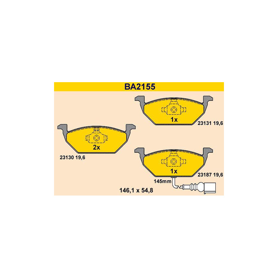 Barum Ba2155 Brake Pad Set