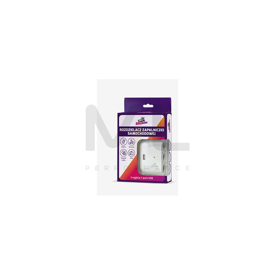 BRUMM ACBRROZ04B Cigarette lighter splitter