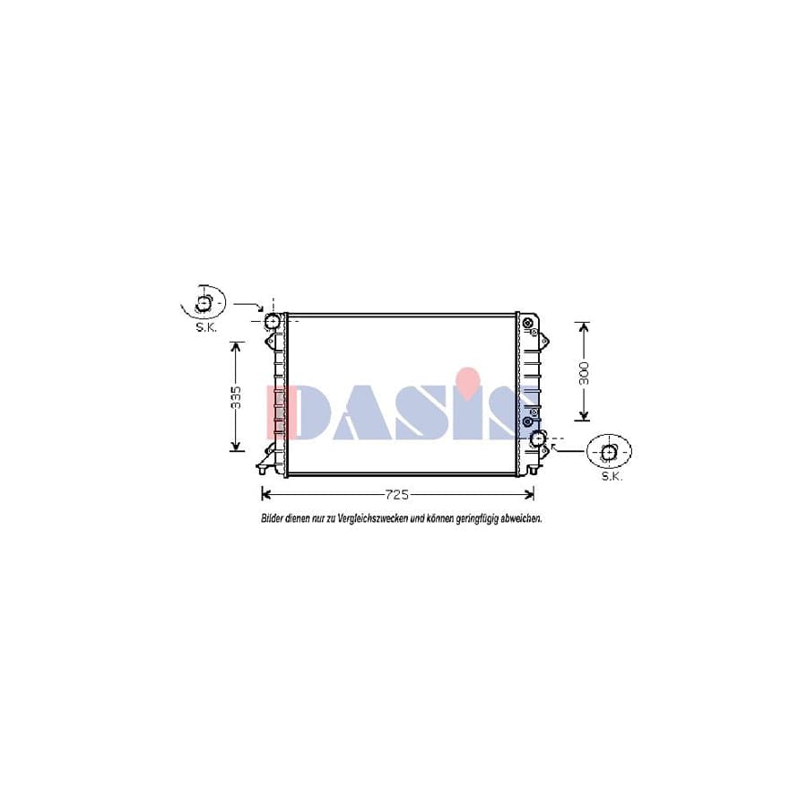 AKS Dasis 482006N Engine Radiator for Audi A8 D2 (4D2, 4D8)