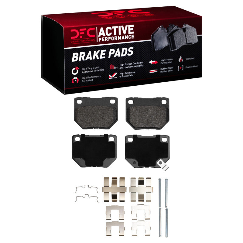 DFC 06-07 Subaru Impreza Rear Active Performance Pads and Hardware Kit