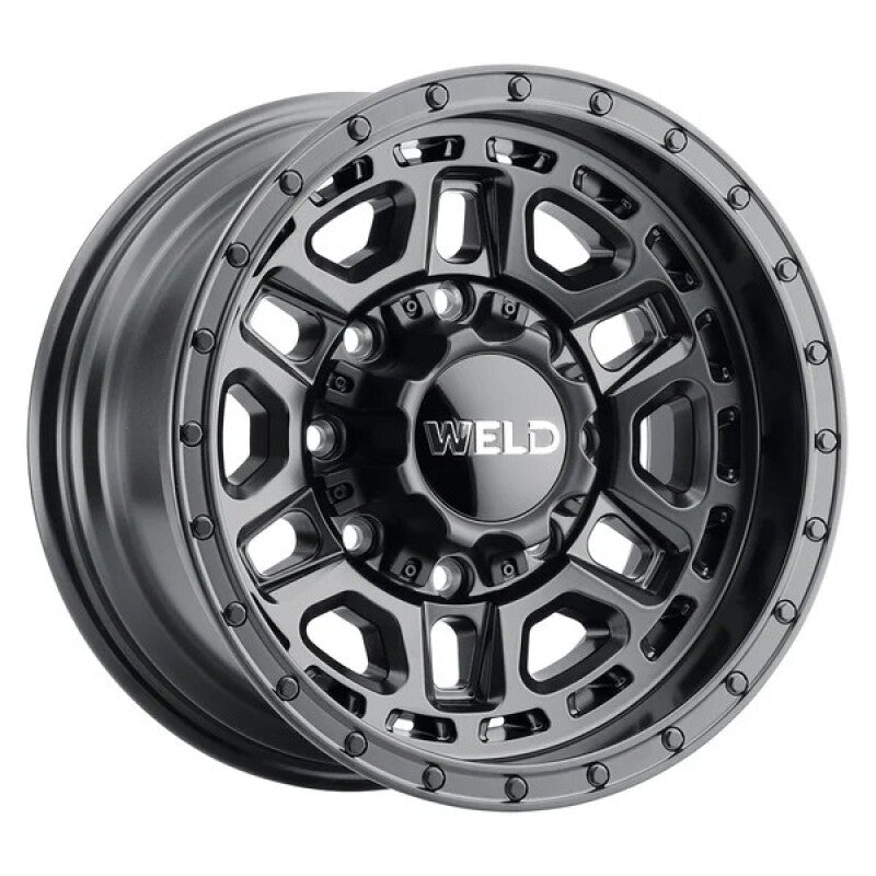 Weld Off-Road Crux 20x10in / 8x165.1 BP / ET -19 / 125.1mm Bore - Satin Black Wheel