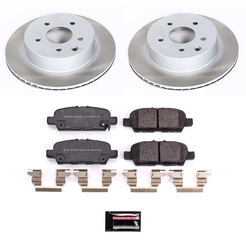 PowerStop Power Stop 17-22 Nissan Rogue Sport Rear Semi-Coated Rotor Kit