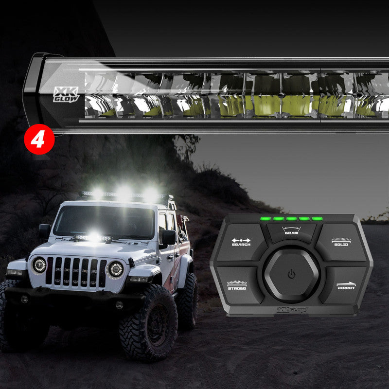 XKGLOW XK Glow SAR360 Light Bar Kit Emergency Search and Rescue Light System (2)52In (2)36In
