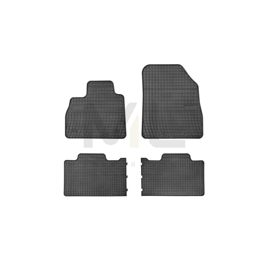 FROGUM 546887 Floor mat set for RENAULT Espace V (JR) Elastomer, Front and Rear, Quantity: 4, Black