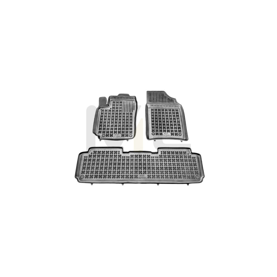 REZAW PLAST Tailored 201204 Floor mat set for CITROテ起 Xsara Picasso (N68) Elastomer, Front and Rear, Quantity: 3, Black