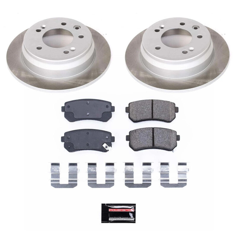 PowerStop Power Stop 11-16 Kia Sportage Rear Semi-Coated Rotor Kit