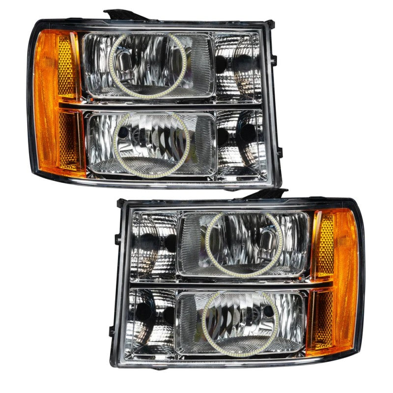 ORACLE Lighting Oracle 07-13 GMC Sierra SMD HL - Round Ring Design - ColorSHIFT w/ BC1 Controller