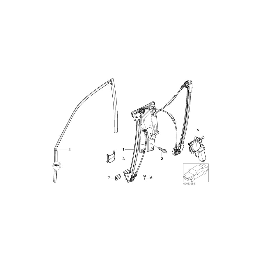 Genuine BMW 51338266768 E39 Csk.Fillister Head Srew (Inc. 530i) | ML Performance US Car Parts