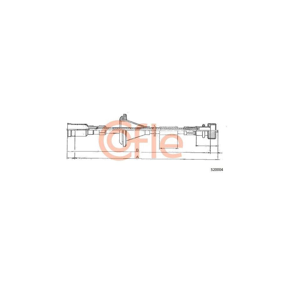 Cofle S20004 Speedometer Cable for Opel Corsa