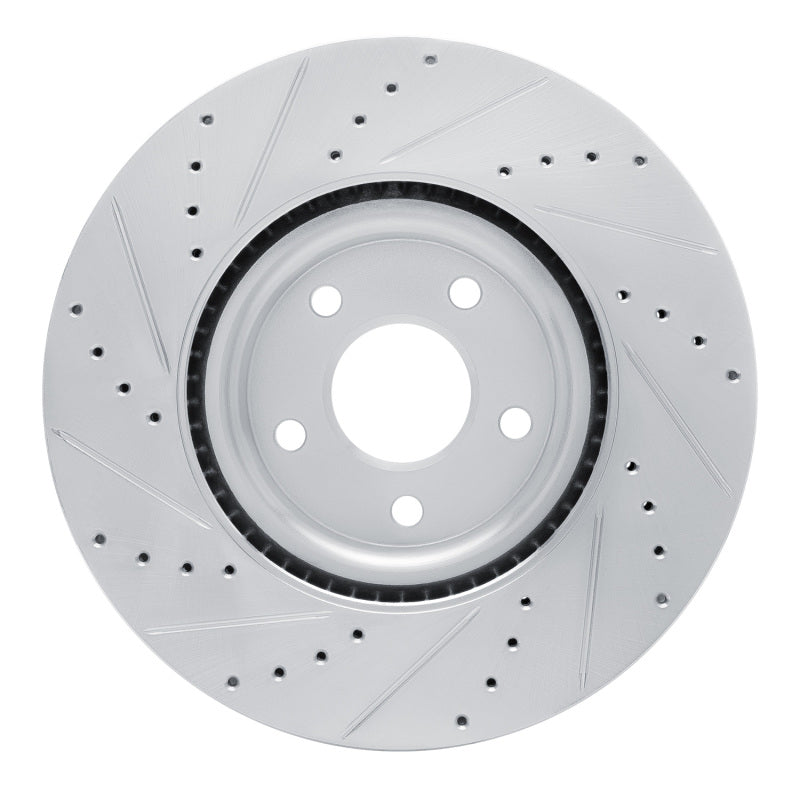 R1 Concepts R1 20-25 Ford Escape Front Right Drilled & Slotted Silver Brake Rotor