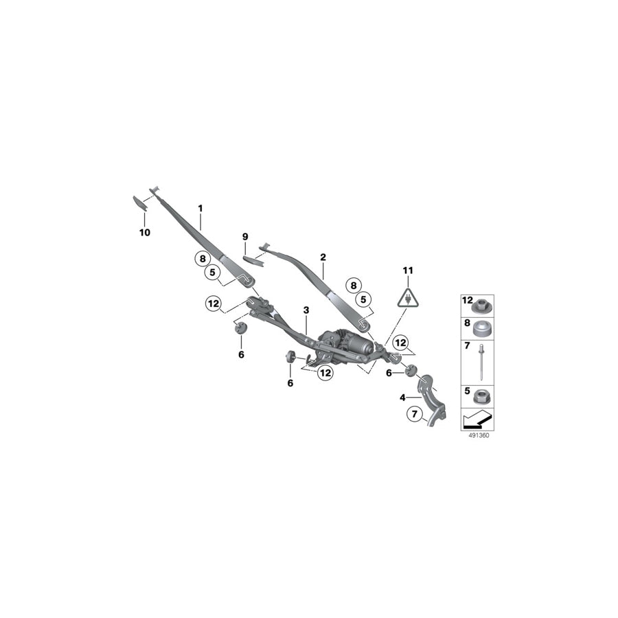 Genuine BMW 61617207181 F10 F03 F11 Holder (Inc. 528iX, 740dX & 520d ed) | ML Performance US Car Parts