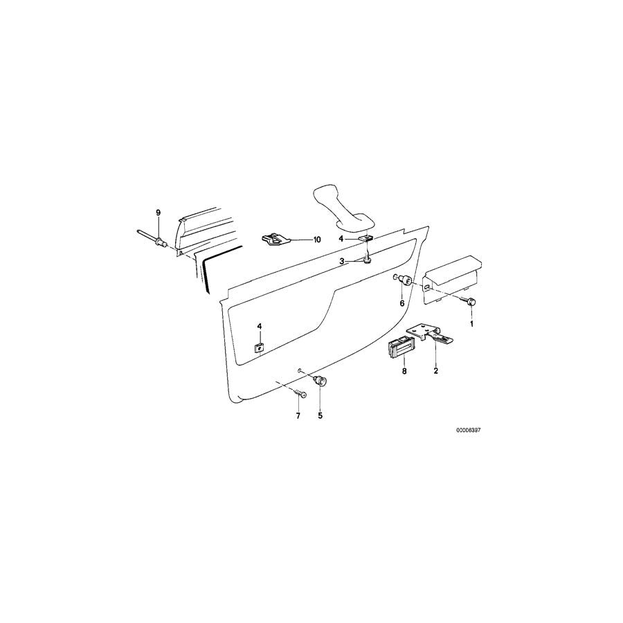 Genuine BMW 51411949498 E32 Clamp (Inc. 750iL) | ML Performance US Car Parts