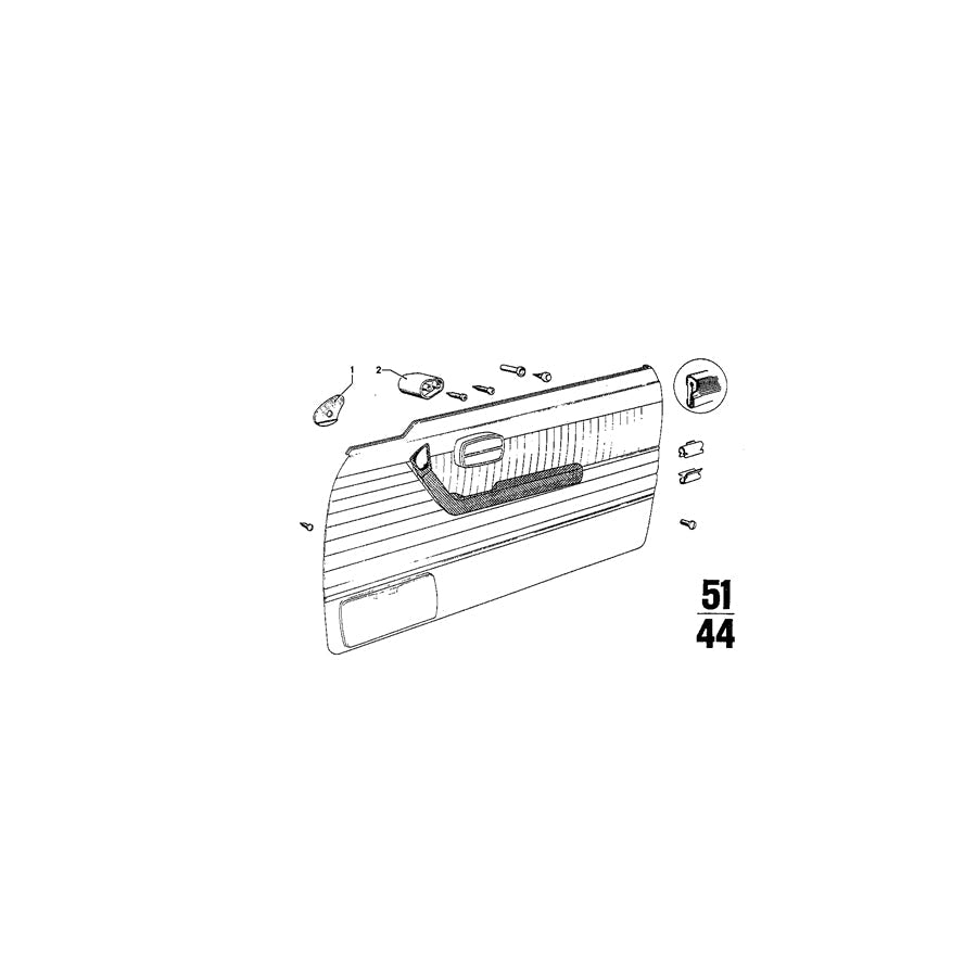 Genuine BMW 51411821366 Base CHROM, RECHTS (Inc. 3.0CSiL, 3.0CSi & 2.5CS) | ML Performance US Car Parts
