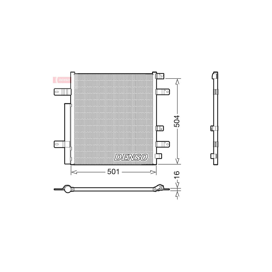 DENSO DCN99054 Air Conditioning Condenser