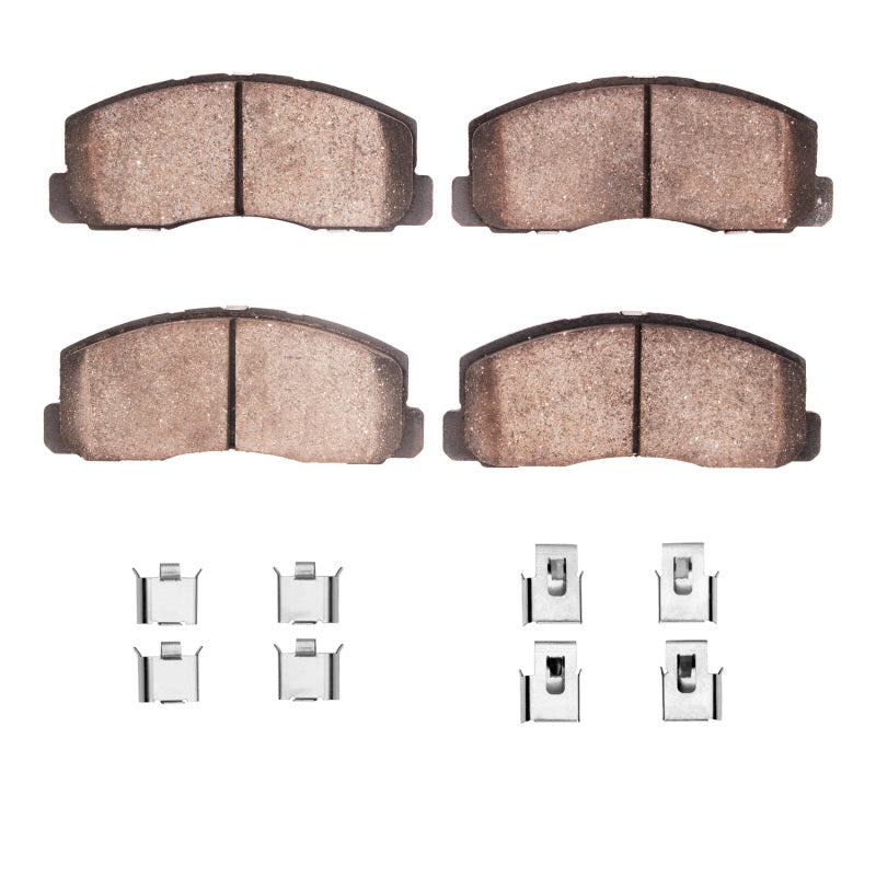 DFC 84-91 Dodge 2000 GTX Front 5000 Advanced Ceramic Brake Pads and Hardware Kit