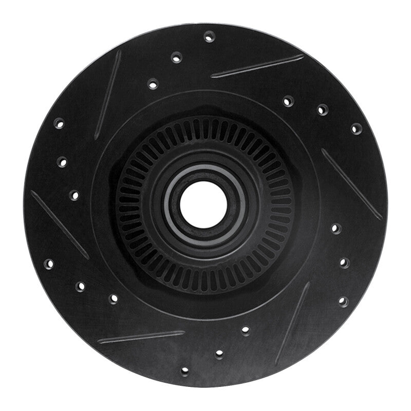 R1 Concepts R1 95-97 Ford Ranger (USA/Canada) Front Right Drilled & Slotted Black Brake Rotor