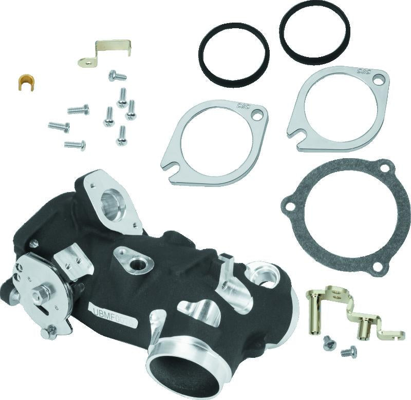 S&S Cycle 2006+ BT Size Code 417 Throttle Body Kit - Wrinkle Black