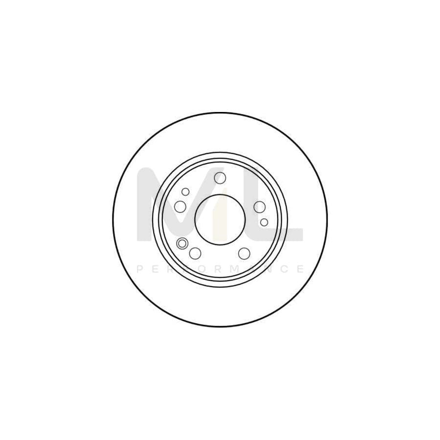 TRW DF1581 Brake Disc Solid, High-carbon | ML Performance Car Parts