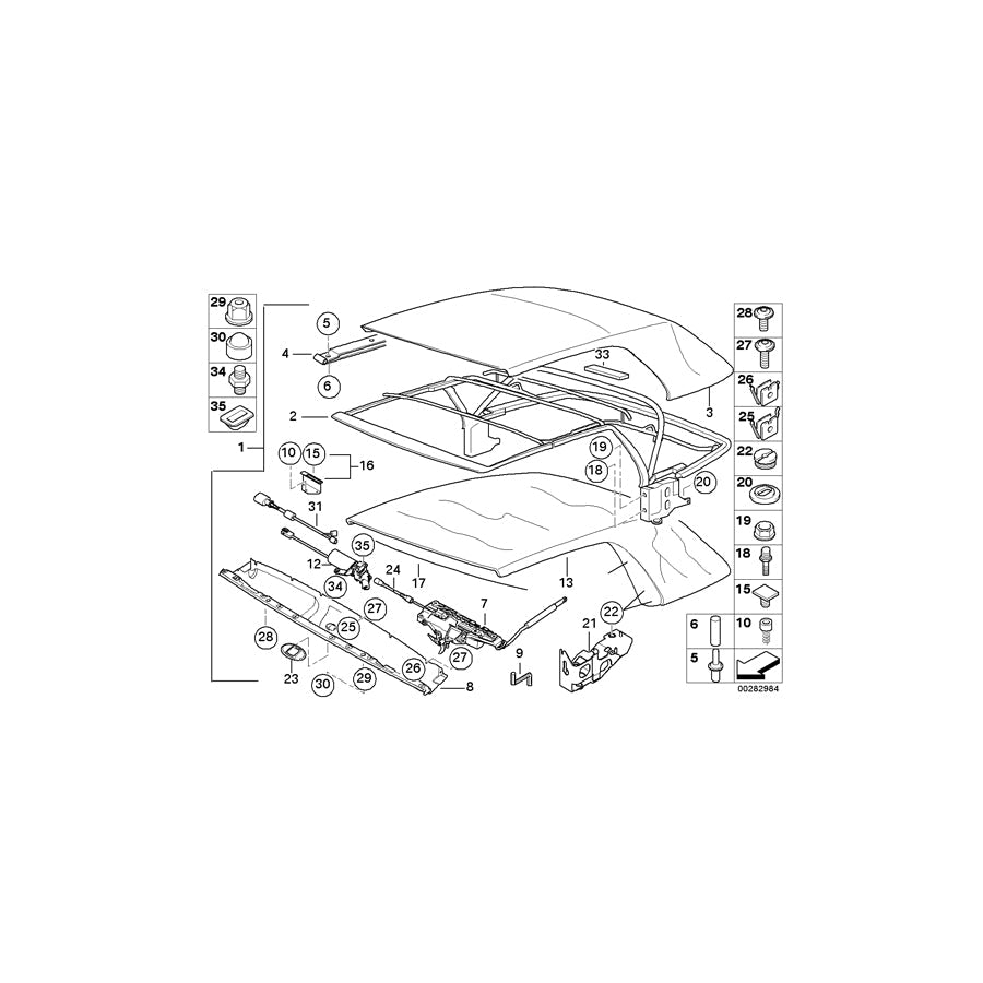 Genuine BMW 54317043554 E46 Fillister Head Screw M4X10 (Inc. 320Cd) | ML Performance US Car Parts