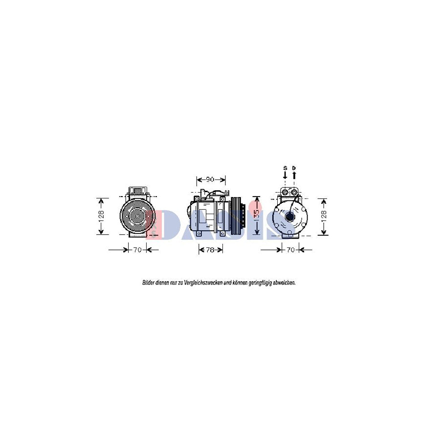 AKS Dasis 850729N Compressor, Air Conditioning