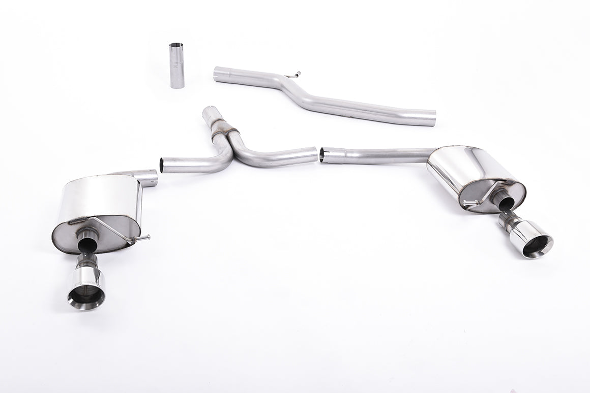 MillTek SSXAU270 Audi A4 Dual Outlet Cat-Back Exhaust