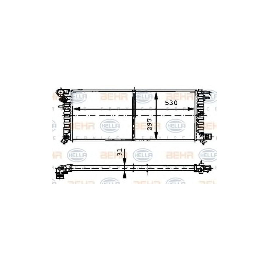 Hella 8MK 376 715-434 Engine Radiator